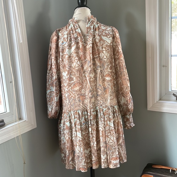 Ulla Johnson Maja long sleeved chiffon mini dress EUC size 4 - Picture 11 of 17